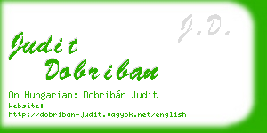 judit dobriban business card